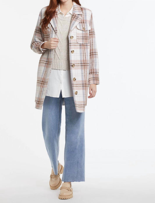 Tribal - Shacket With Notch Collar