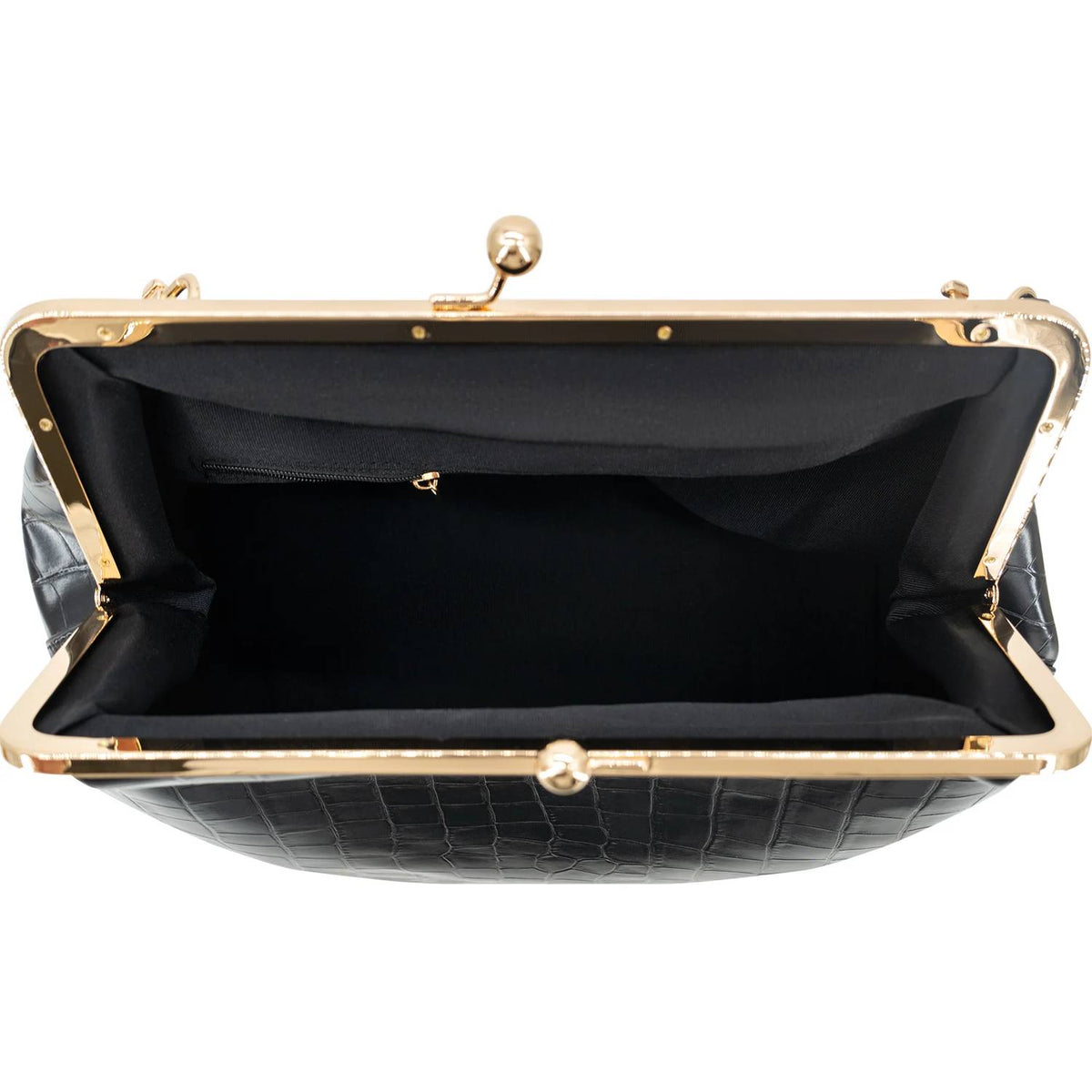 Like Dreams - Women's Miette Faux Croc Top Handle Clutch