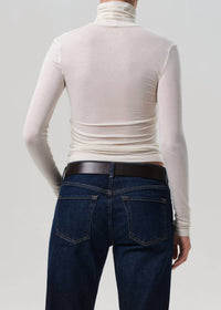 Citizens of Humanity Caradene Turtleneck Top in pashmina - women's sweater - detail view