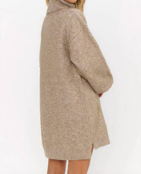 Show Me Your Mumu Chester Sweater Dress in oatmeal knit 1 - women's dress - detail view