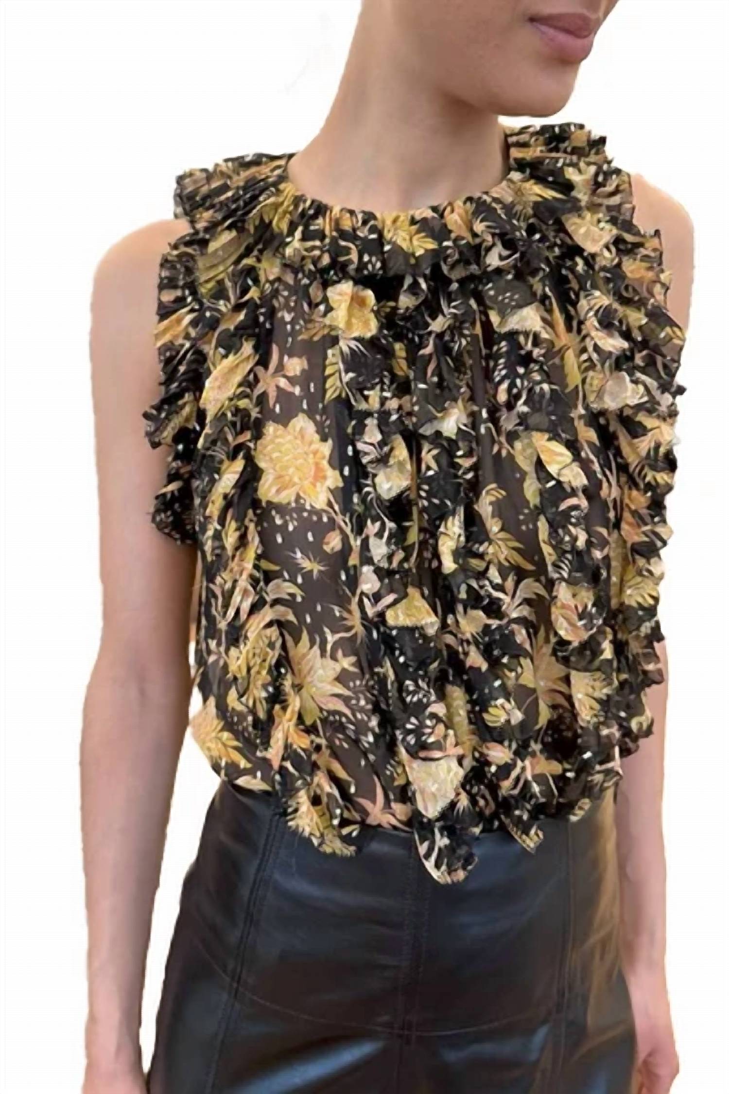 Ulla Johnson - Sabra Cascading Ruffle Top
