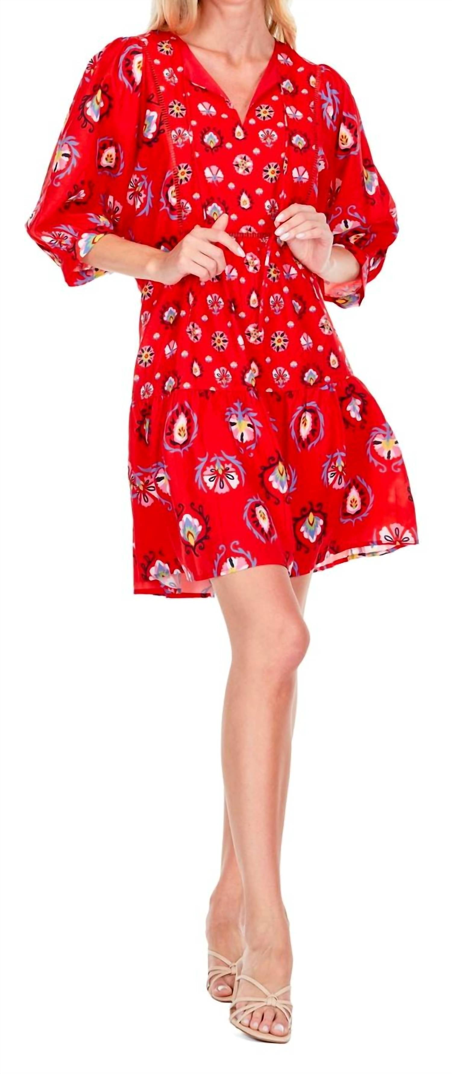 Joy Joy - Front Yoked Tiered Dress