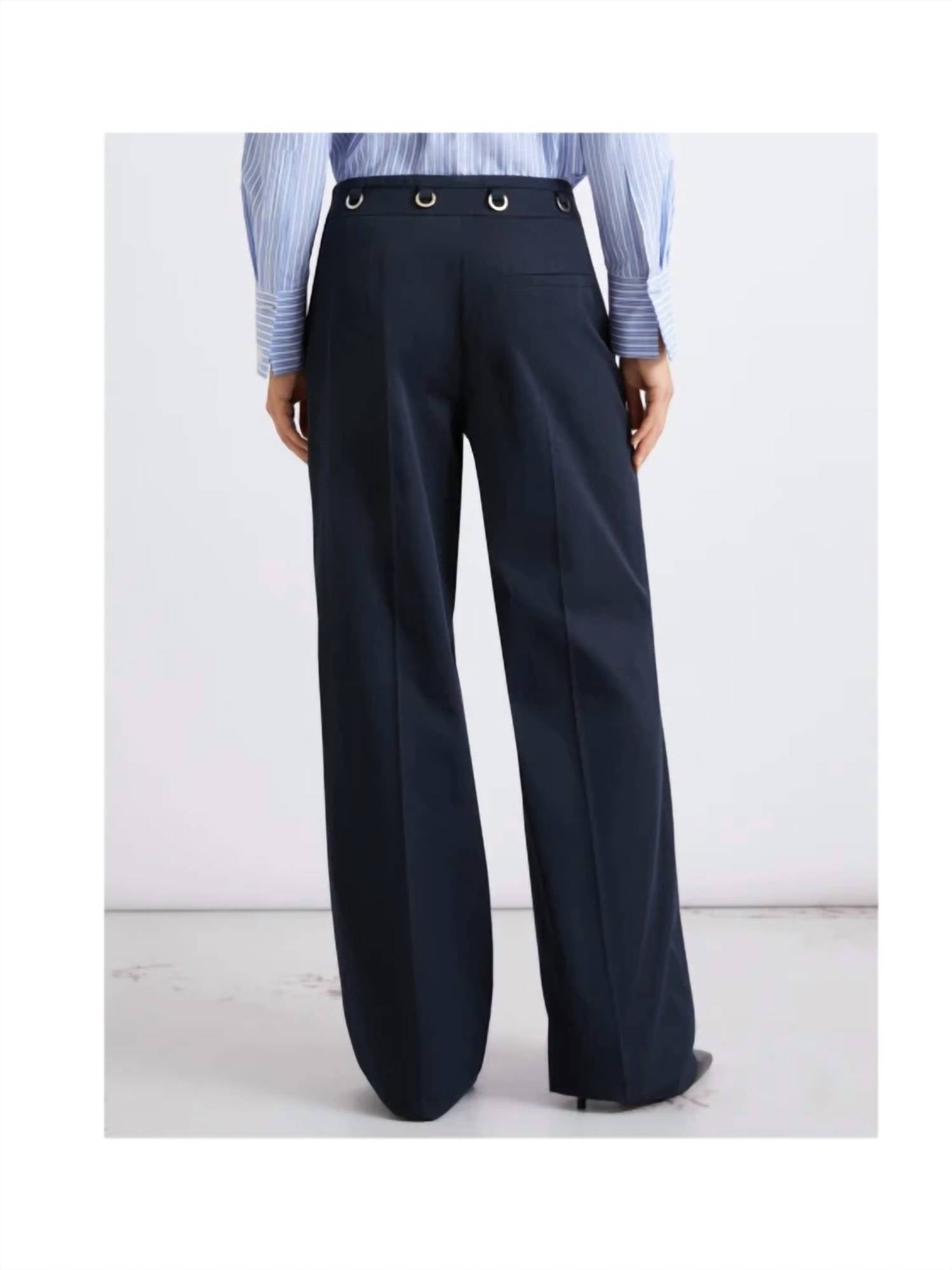 Marella - Straight fit gabardine trousers