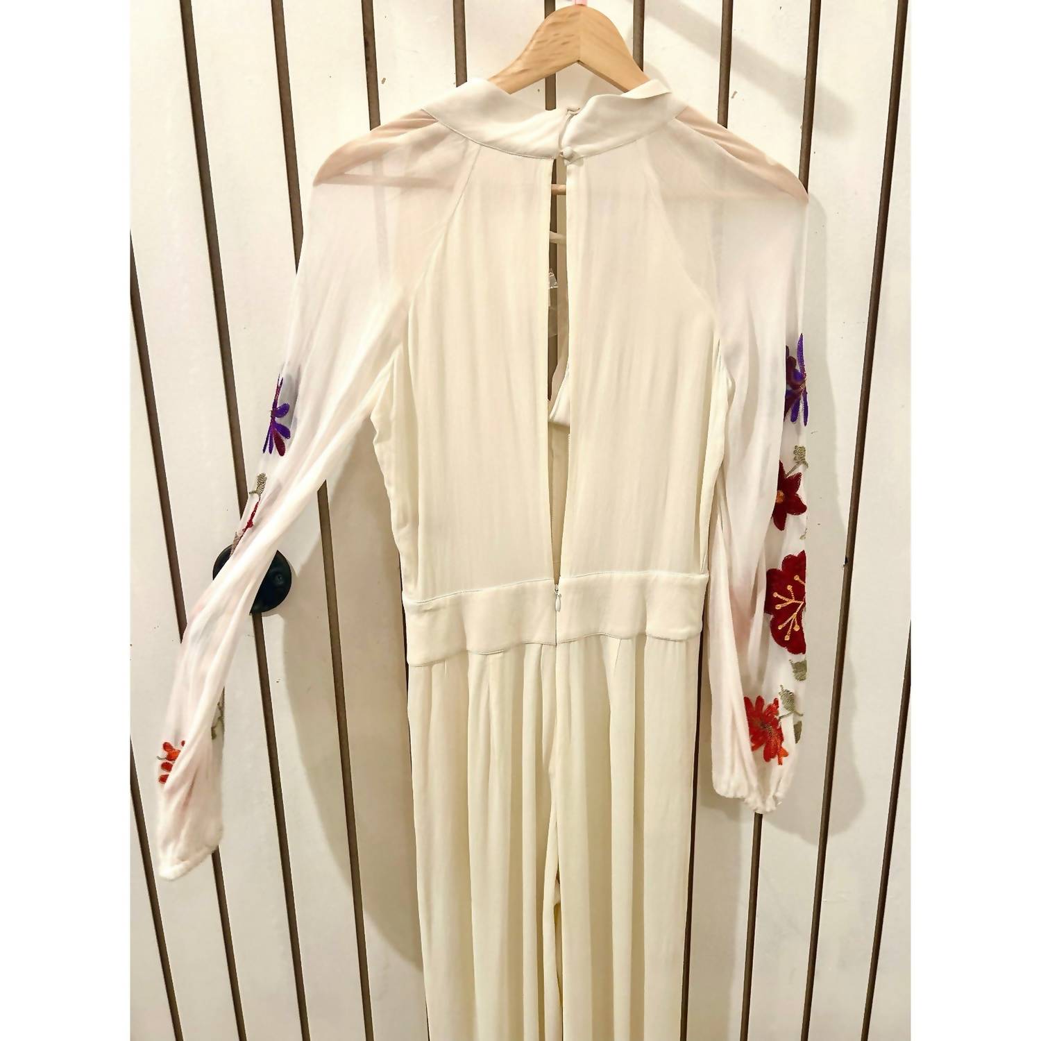 Free People - Women's Floral Embroidered Jumpsuit