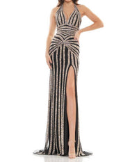 Colors Dress - Halter Beaded Prom Dress