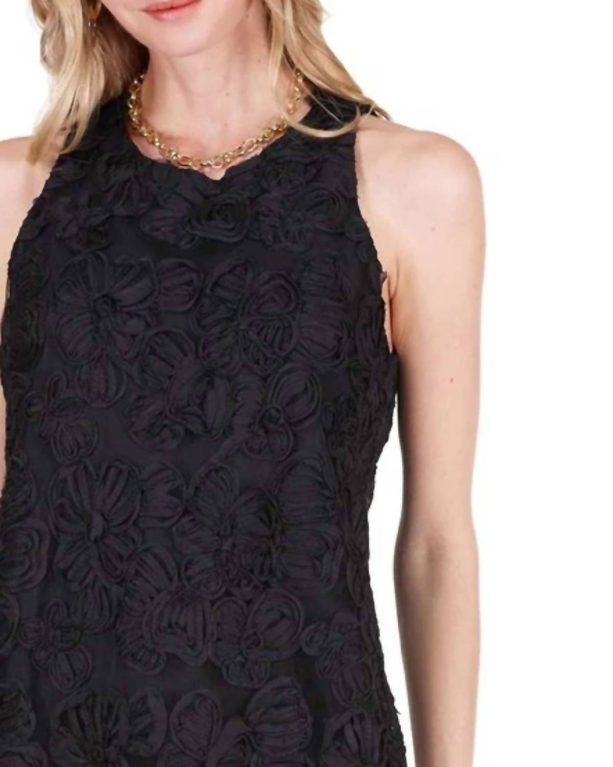 Joy Joy - Soutache Sleeveless Mini Dress