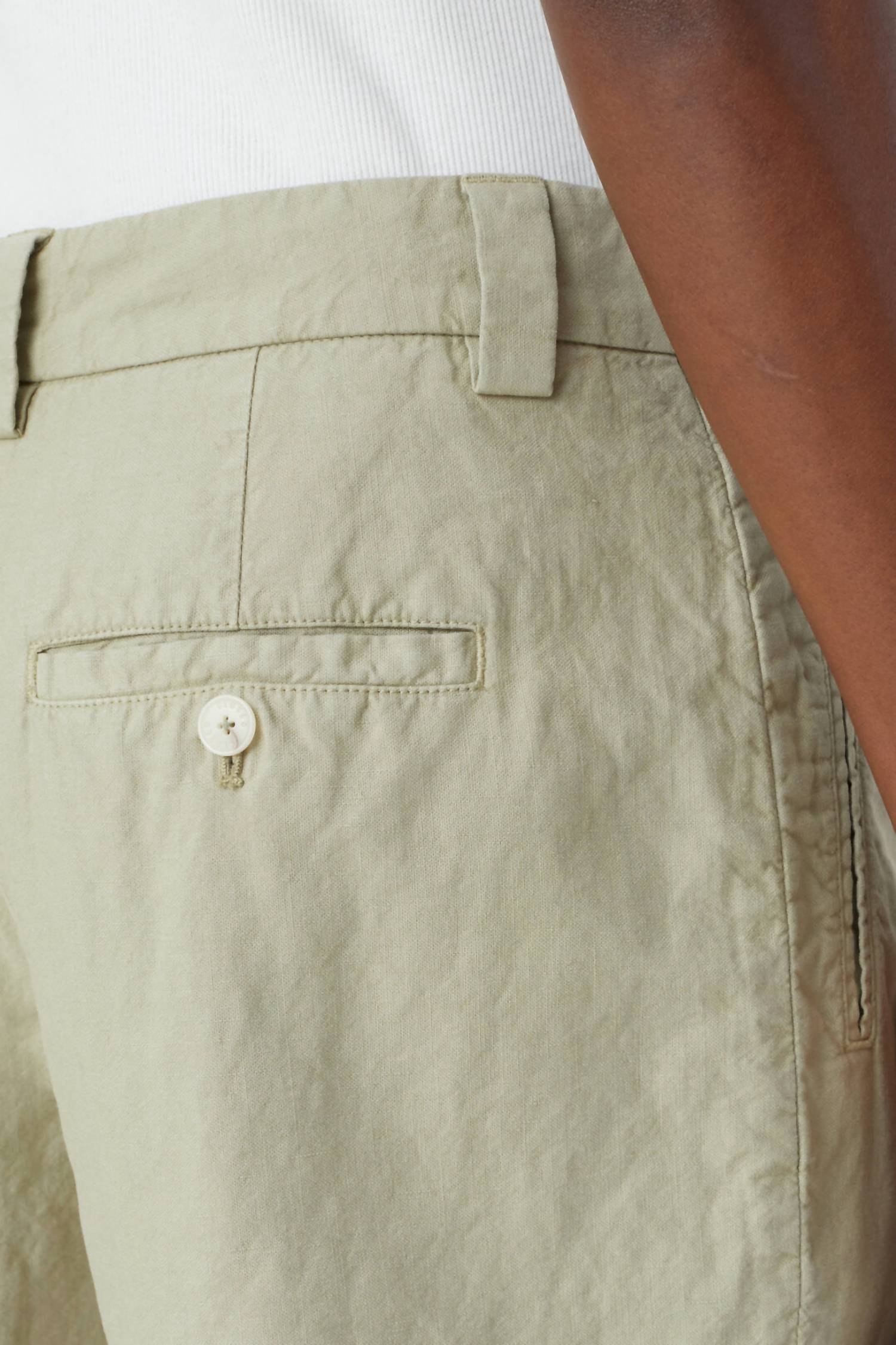 Closed - Mid Waist Linen Cotton Blend Shorts