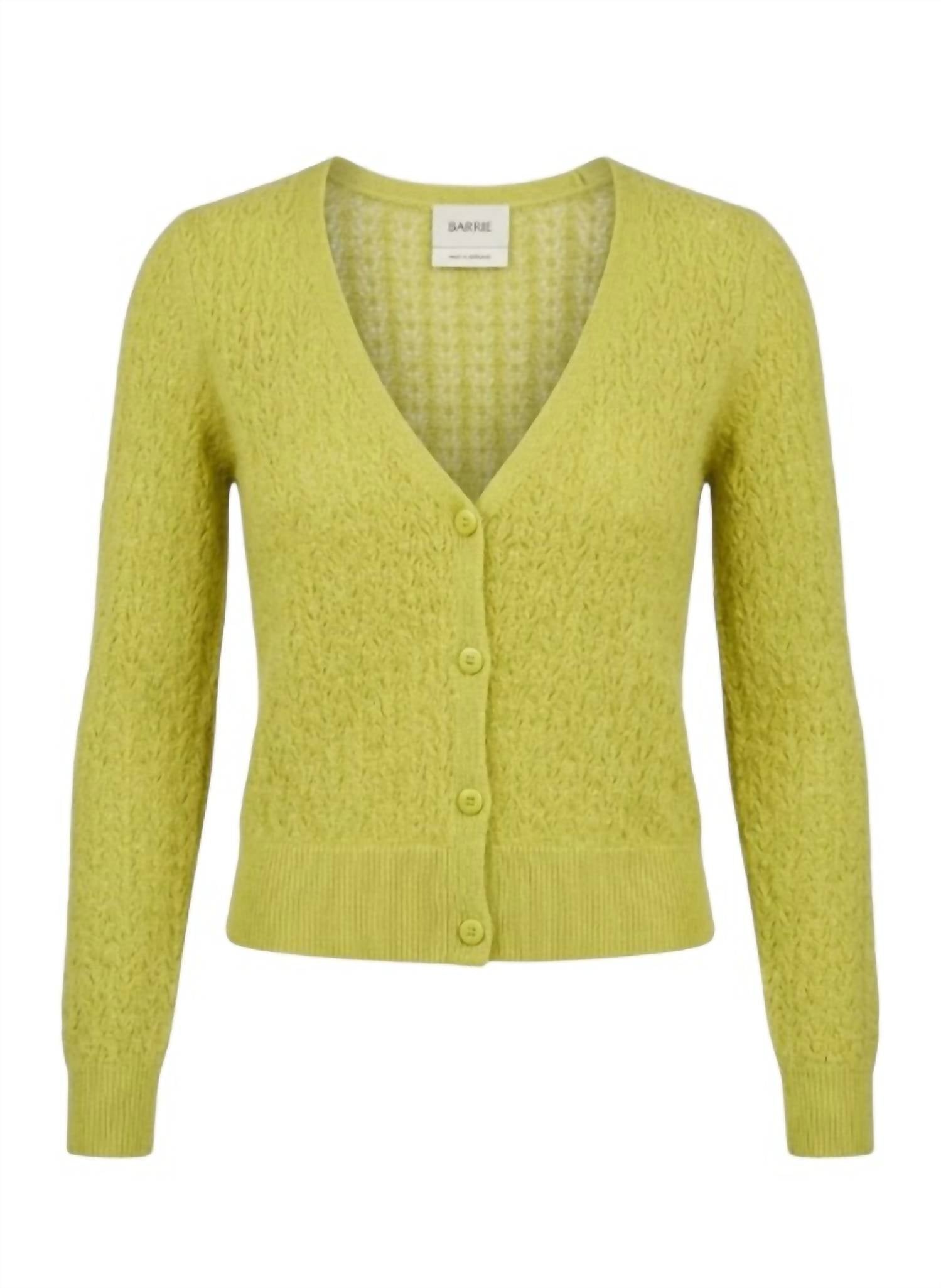 Barrie Women's Lightweight Cashmere Cardigan in punch easel - women's cardigan