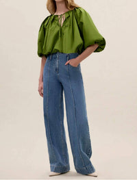 Rebecca Taylor - Yara Poplin Bubble Top