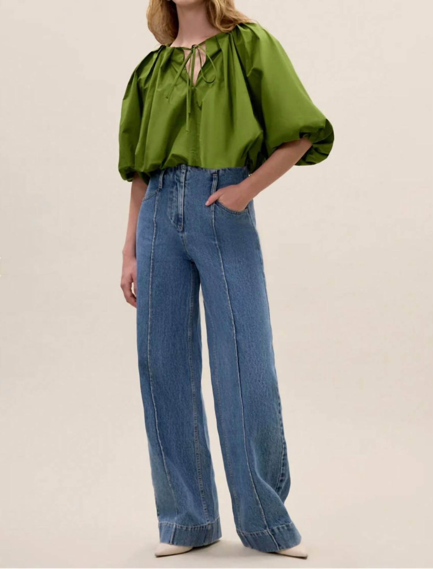 Rebecca Taylor - Yara Poplin Bubble Top