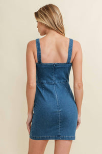 Cloud Ten - Boot Stitch Western Design Mini Dress