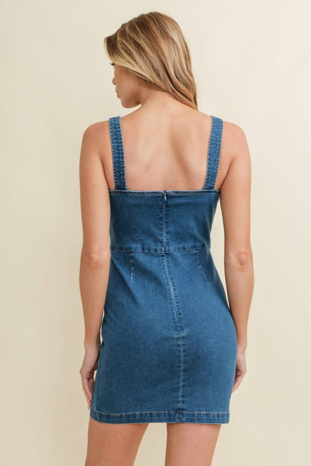 Cloud Ten - Boot Stitch Western Design Mini Dress