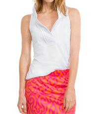 Gretchen Scott - Jersey Sleeveless Ruffneck Top - Solid