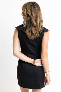 Karlie - Scallop Neck Sleeveless Dress