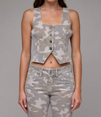Hidden - Denim Sleeveless Tank