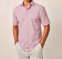 JOHNNIE-O Caspian Shirt in white - men's shirt