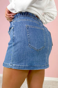 Mica Denim - Women's Fallon Denim Mini Skirt
