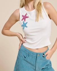 Mimosa - Rhinestone Starfish Tank