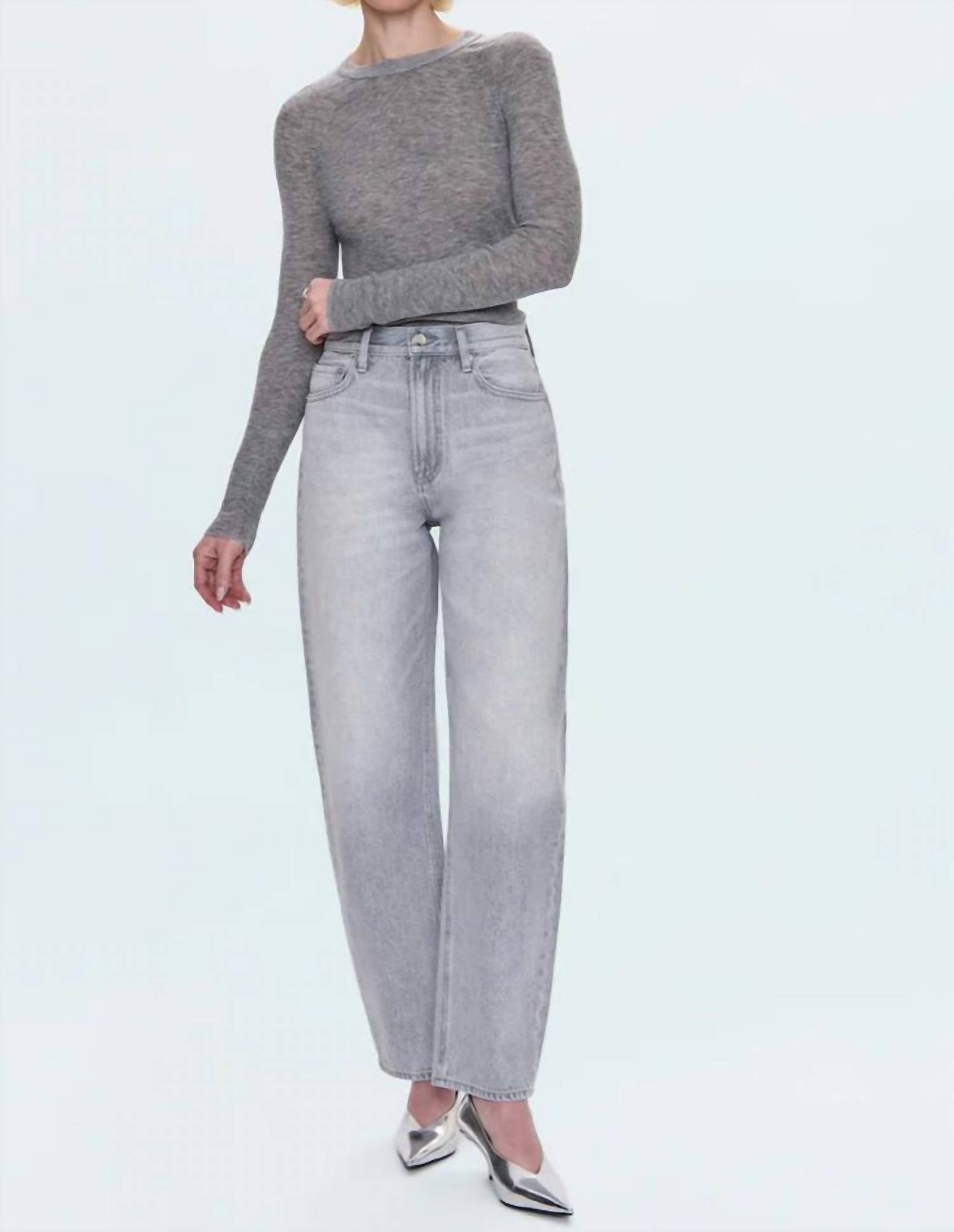 PISTOLA Wes High Rise Barrel Jeans in engima - women's jeans