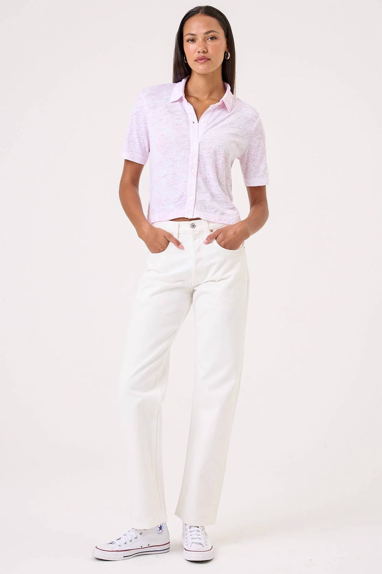 Goldie - Payton Short Sleeve Botanical Shirt