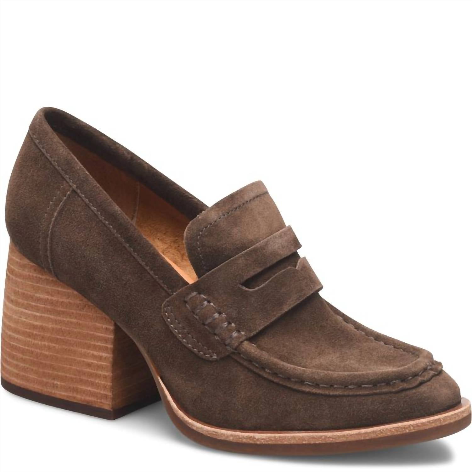 Kork-Ease - Women's Modeste Suede High-heel Loafer