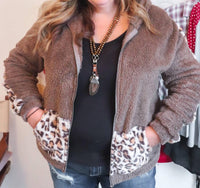 Grace + Emma - Wild Side Zip Up Jacket - Plus