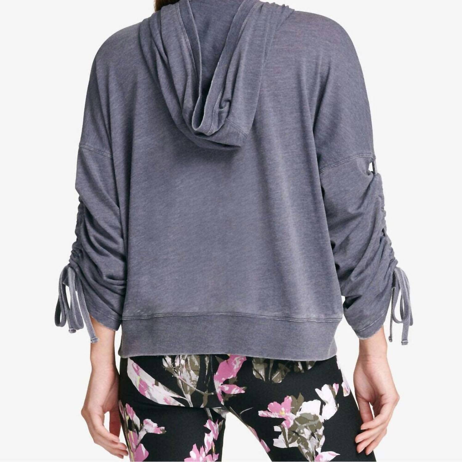 Dkny - Sport Relaxed Cinch Sleeve Hoodie