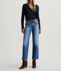 AG Jeans Brinley Mid Rise Straight Jean in 17 years mystery - women's jeans - view 5