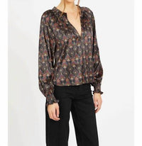 Caballero - Vickie Long Sleeve V-neck Top