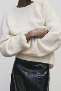Mijeong Park - Alpaca Blend Wholegarment Knit Sweater