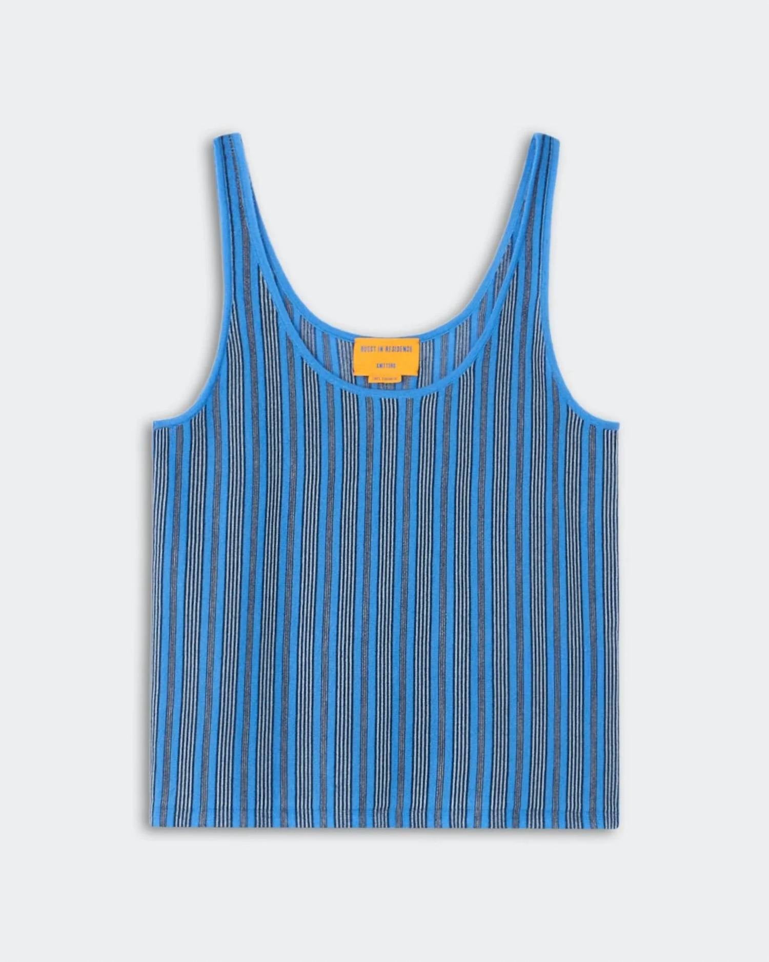 Guest In Residence - Fine Stripe Tank Top
