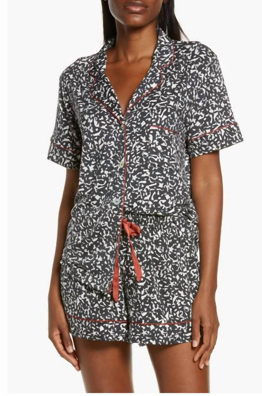 Short Pajamas Composition Print