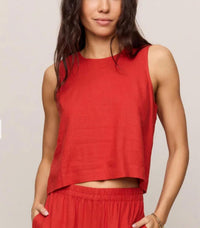 Z Supply - Sloane Linen Cropped Tank Top