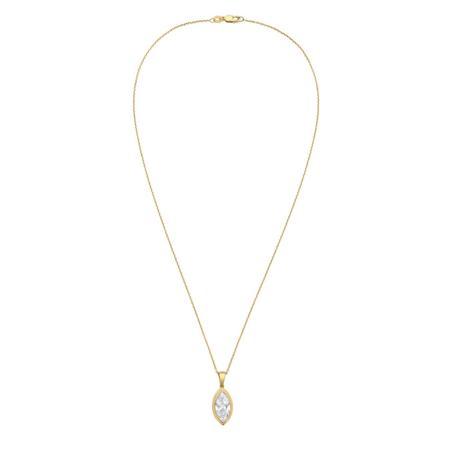 Diana M Jewels - Women's Marquise Lab-Grown Diamond Pendant Necklace (12.00 Ct) - Luxe