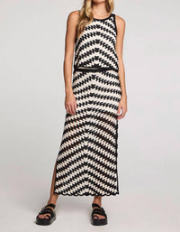 Saltwater Luxe - Suzi High Slit Midi Skirt