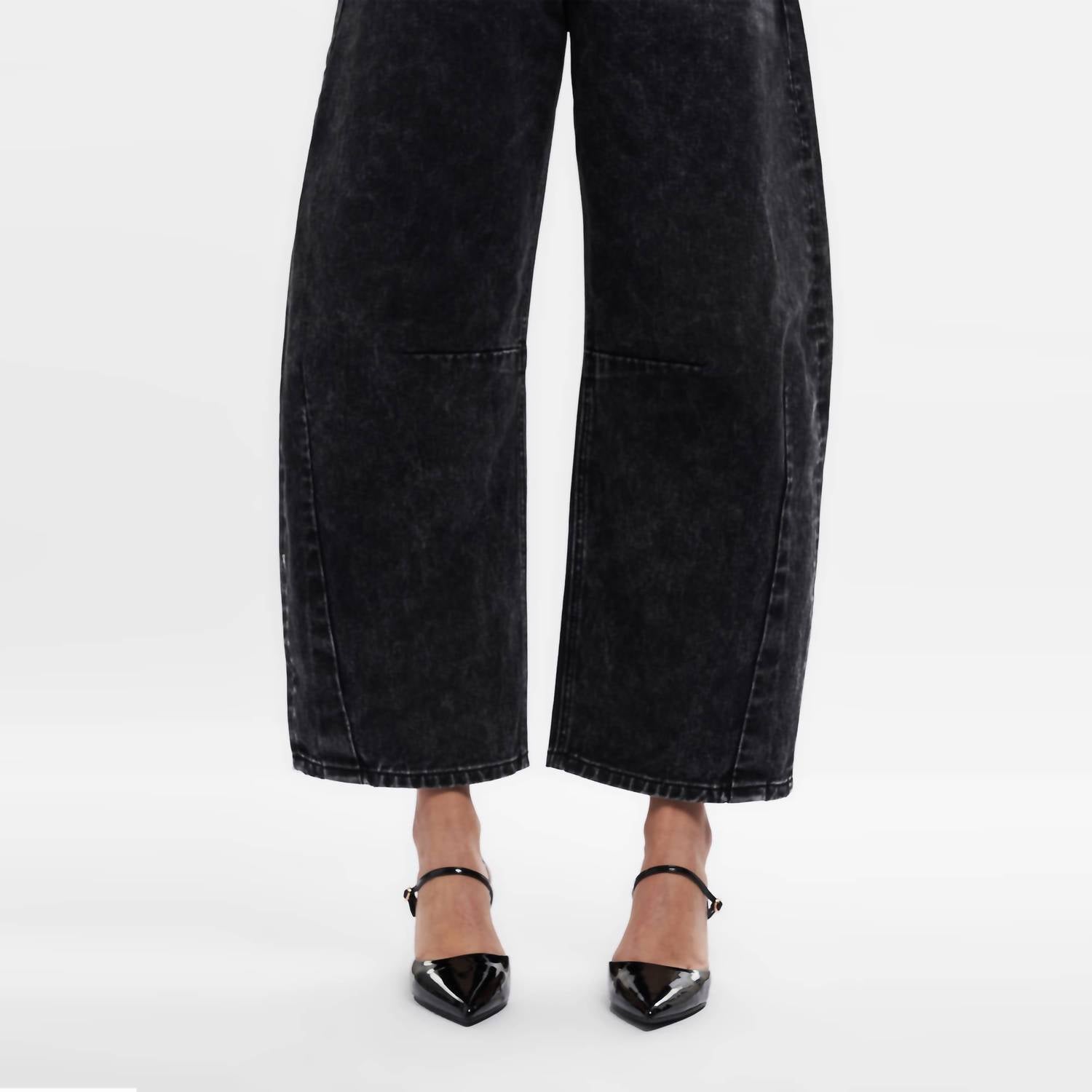 Bayeas - Katia High Rise Barrel Jeans