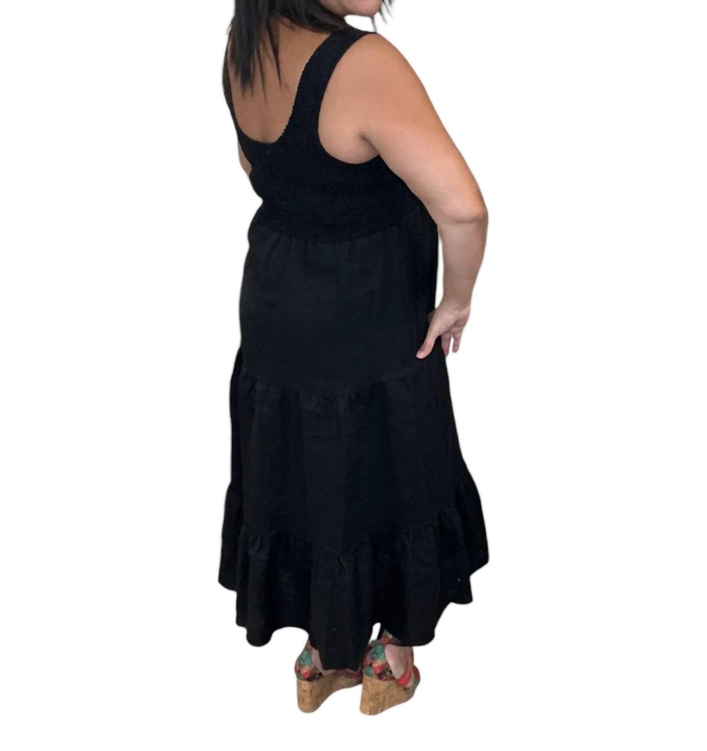 Saltwater Luxe - Linen Smocked Tank Dress