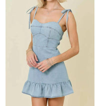 Day + Moon - For Keeps Denim Mini Dress