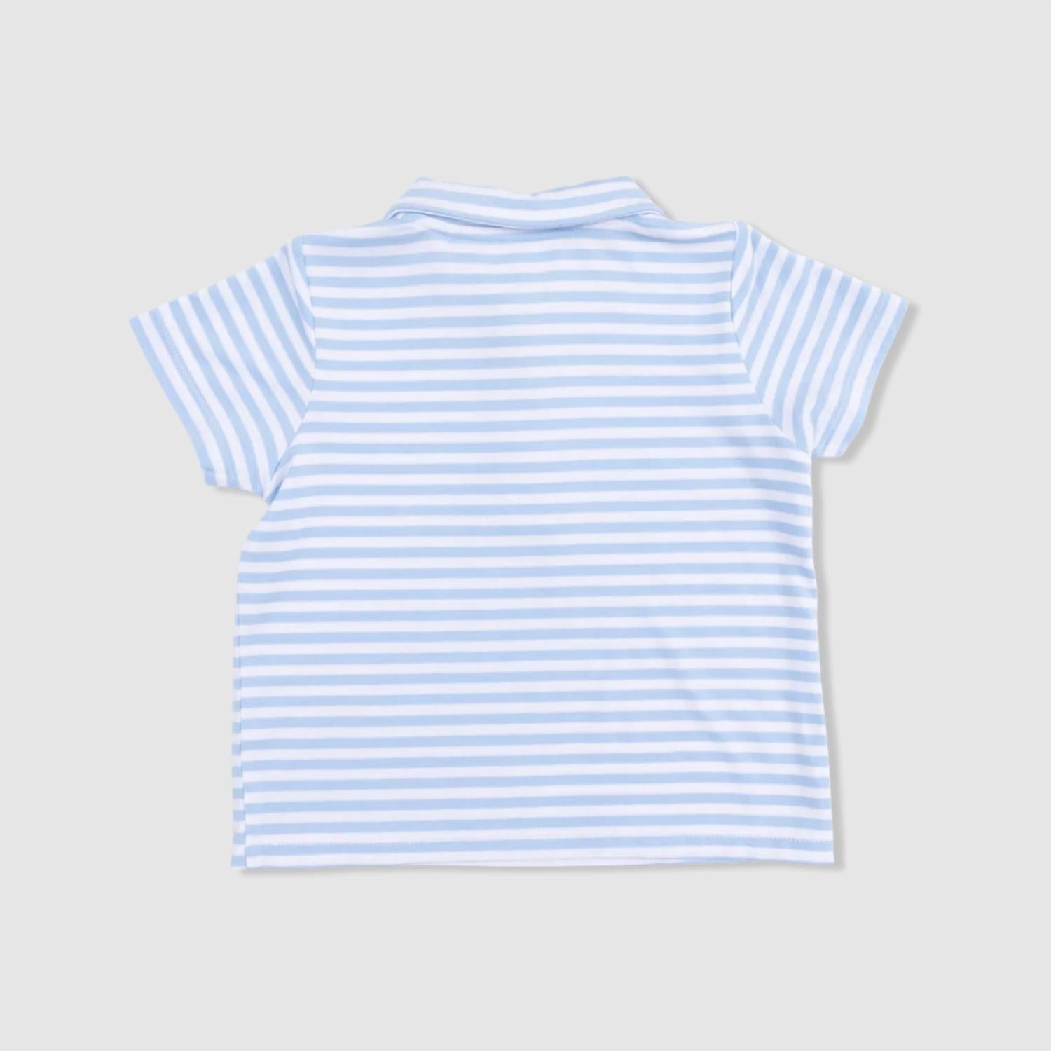 Angel Dear - Boy's Striped Golf Polo With Shorts Set