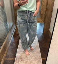 Bibi - Washed Denim Pants