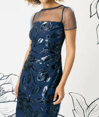 Maggy London - Leonelle Navy Floral Dress