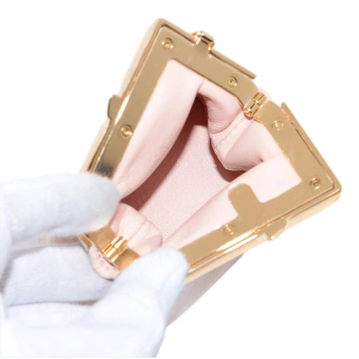 Fendi - Women's First Poudre Leather Nano Micro Charm Pouch Bag
