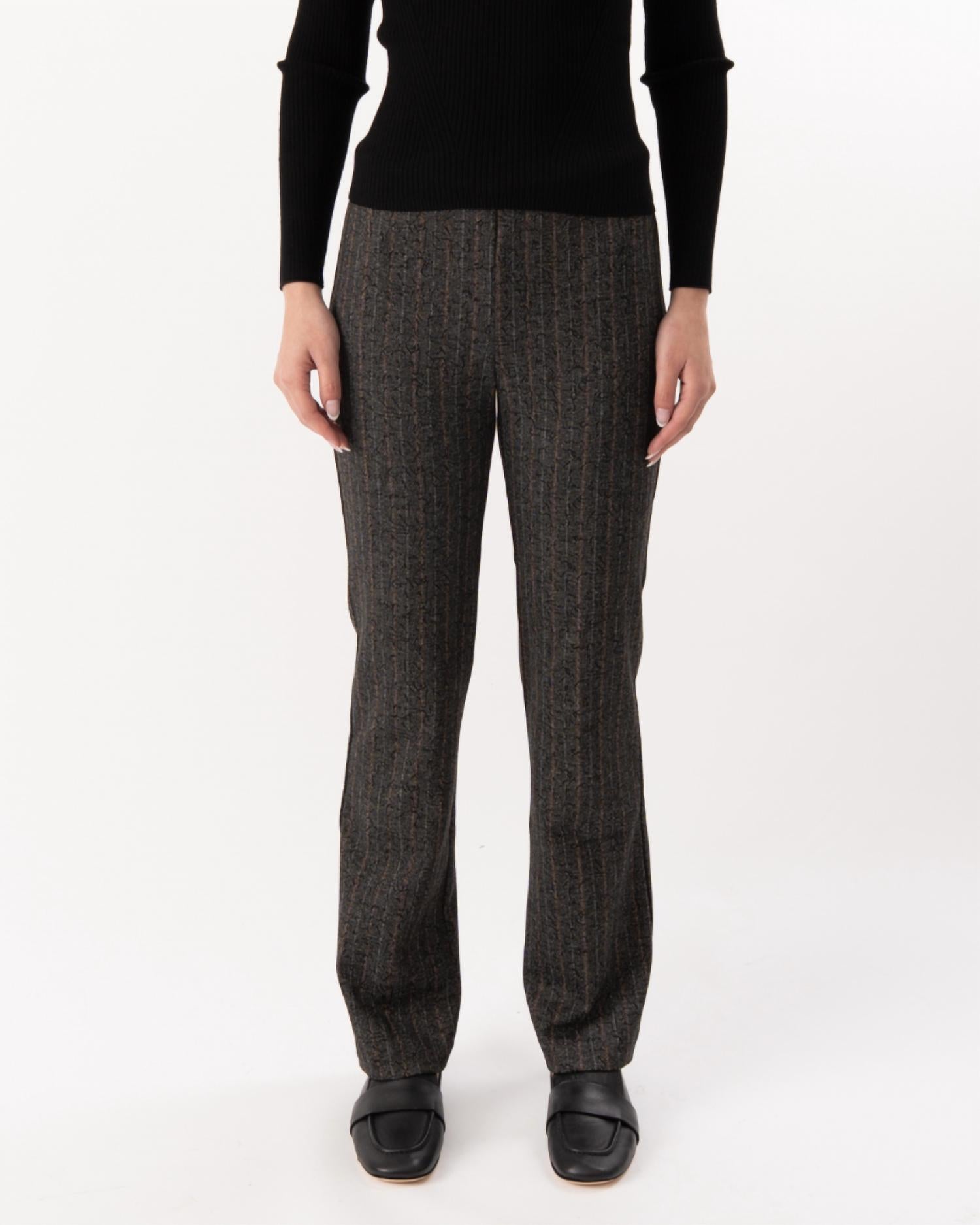 Elliott Lauren Hot Line Pinstripe Pull on pant in multi - women's pants