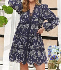 Adora - Puff Sleeve Floral Dress