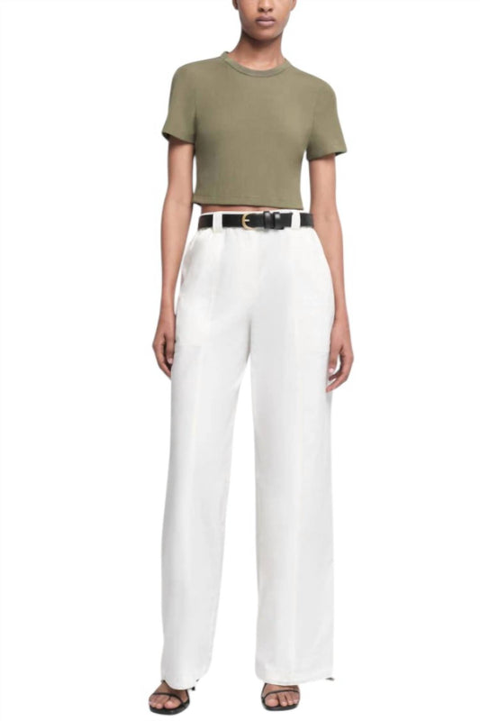 Jonathan Simkhai - CInta Cropped Tee Top