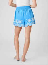 French Connection - Alissa Cotton Embroidered Shorts