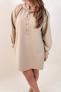 Grade & Gather - Enzyme Washed Twill Dress