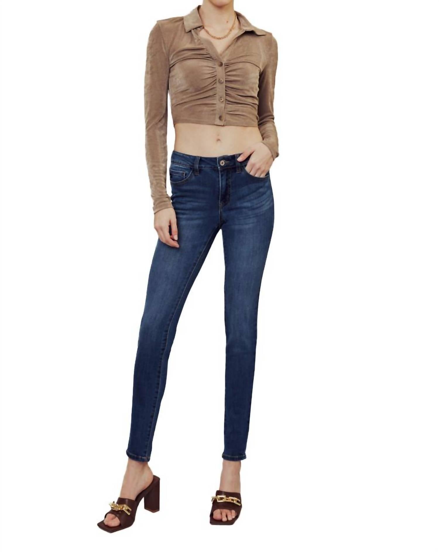 Kancan - Mid Rise Super Skinny Jeans