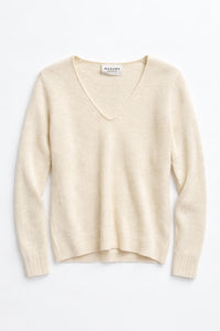 ISABEL MARANT Obitina Top in ecru - women's long sleeve top - alternate view