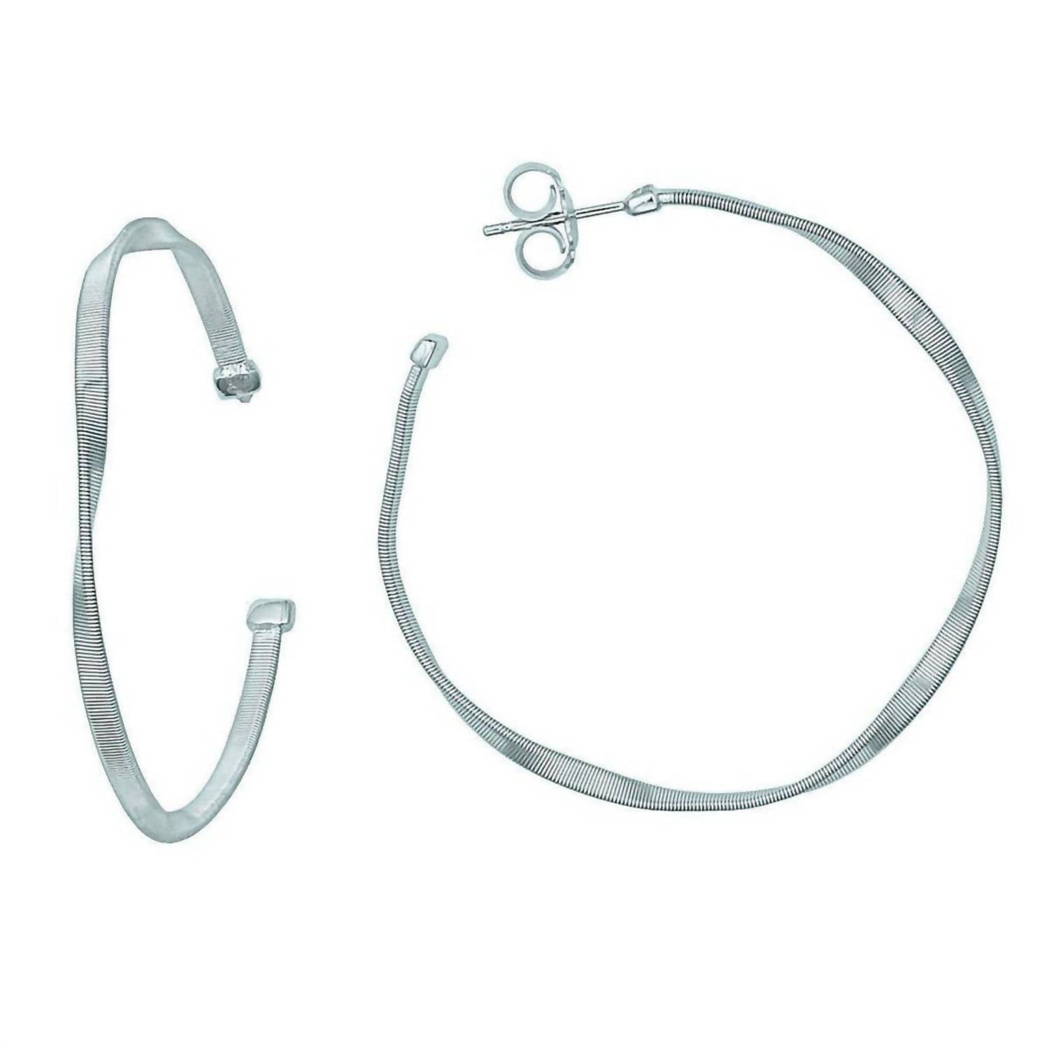 Marco Bicego - Women's 18k White Gold Marrakech Hoop Earrings